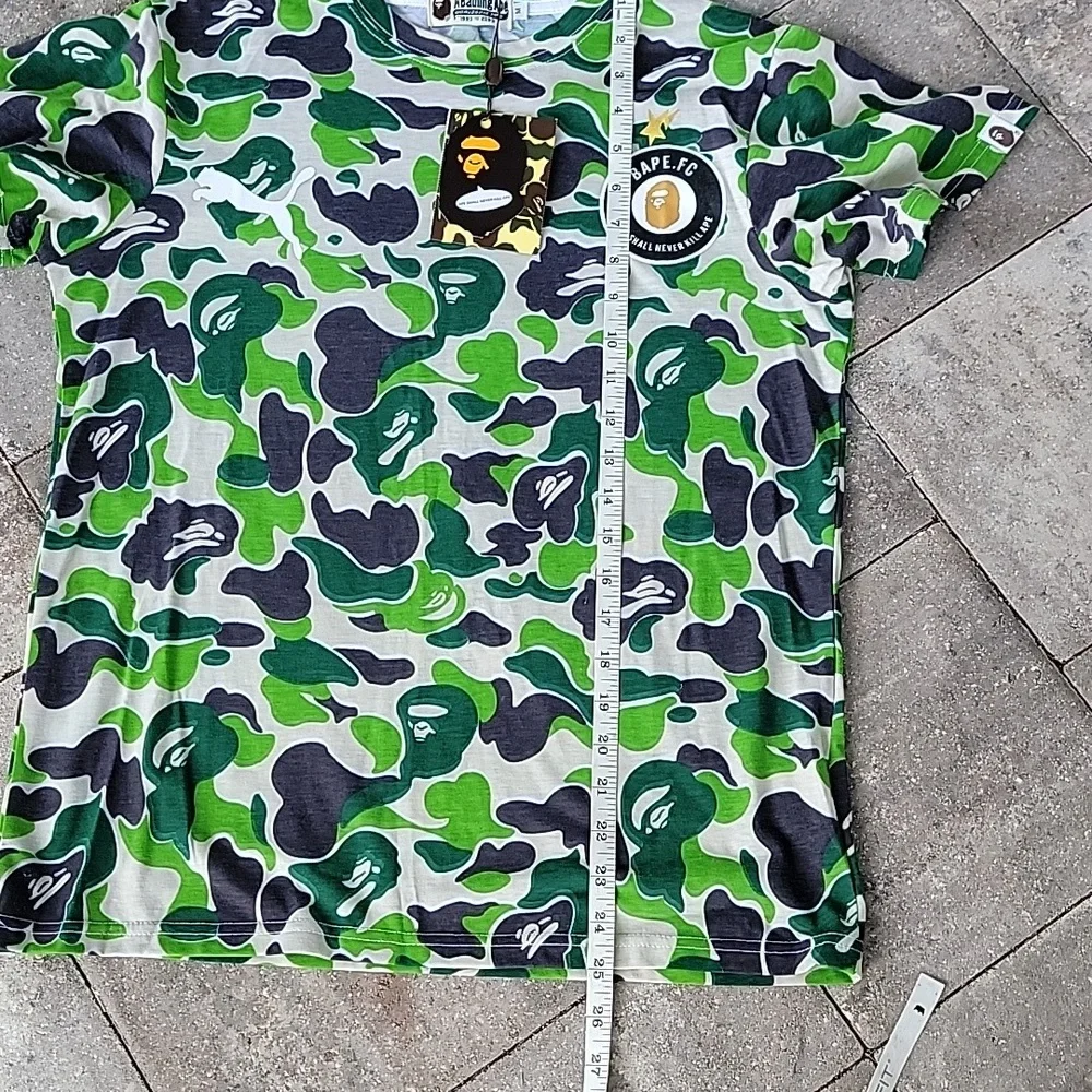 BAPE X Puma ABC Camo FC T-shirt Sz M A Bathing Ape - Picture 10 of 10